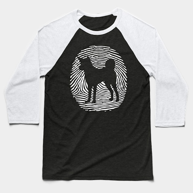 Indian Pariah DNA Fingerprint I Dog Indian Pariah Baseball T-Shirt by Shirtjaeger